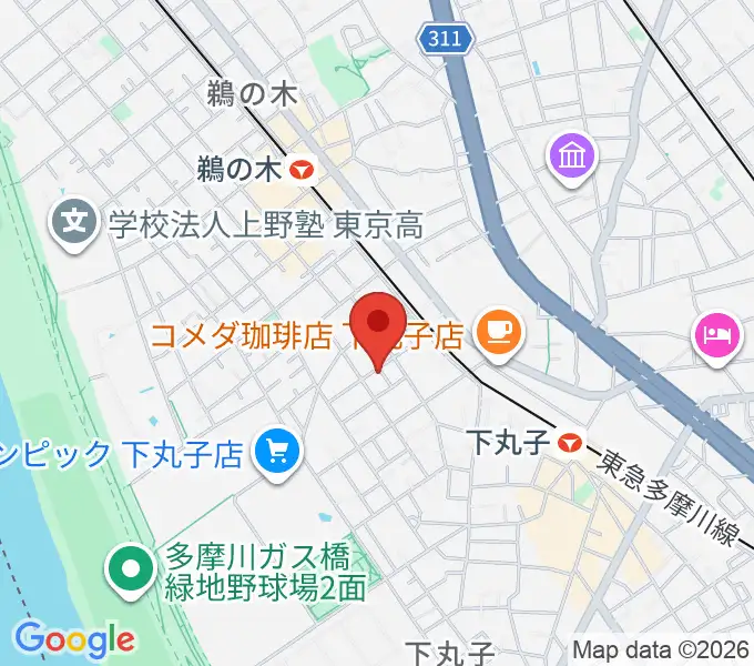 協葉ピアノの地図