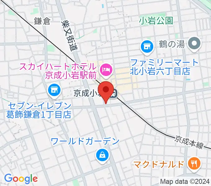 カツマピアノの地図