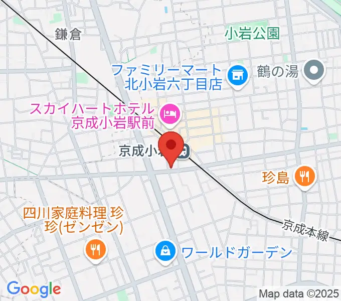 カツマピアノの地図
