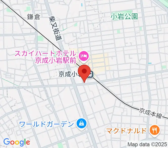 カツマピアノの地図