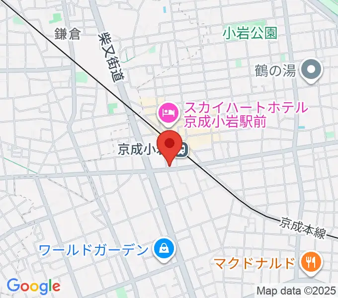カツマピアノの地図