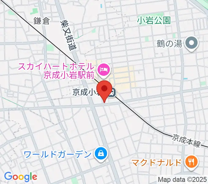 カツマピアノの地図