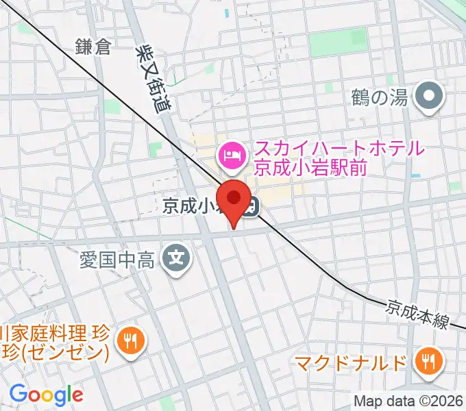 カツマピアノの地図
