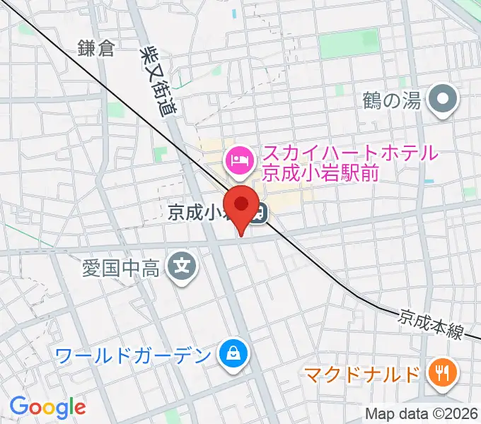 カツマピアノの地図