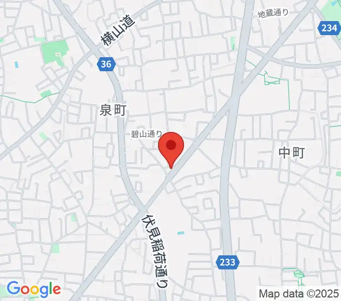 イダ･ギター工房の地図