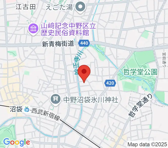 広田ピアノサービスの地図