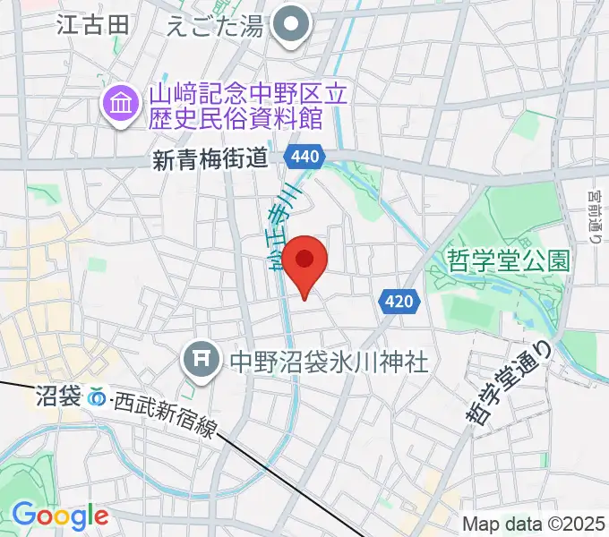 広田ピアノサービスの地図