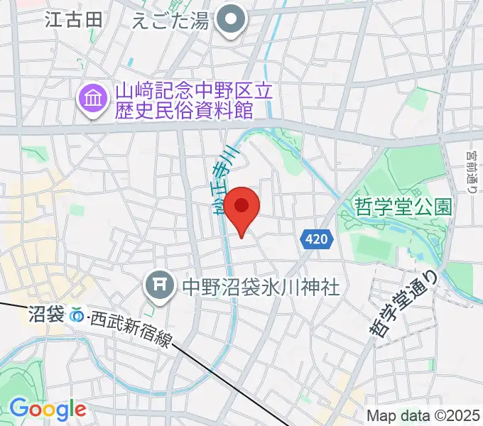 広田ピアノサービスの地図