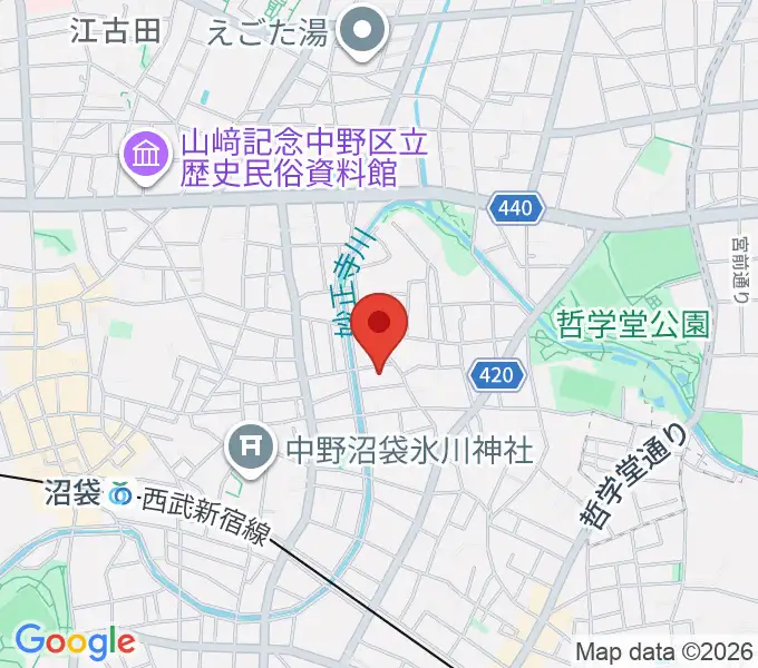 広田ピアノサービスの地図