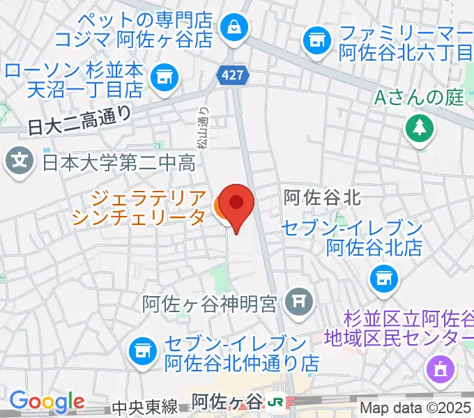 ヒストリークギターズの地図