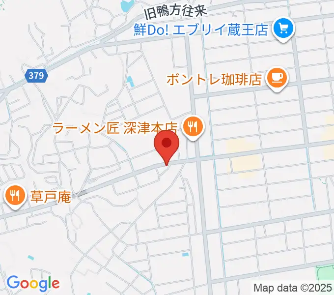 ハルナ楽器の地図