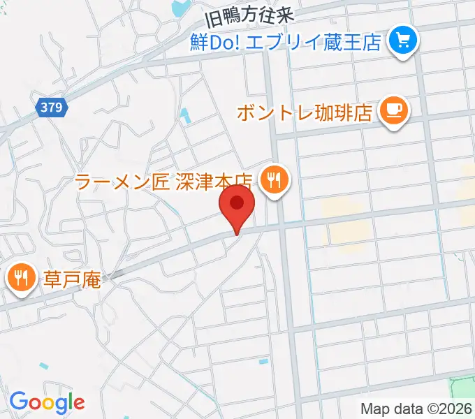 ハルナ楽器の地図