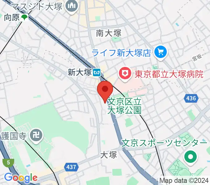 ギター工房 弦の地図