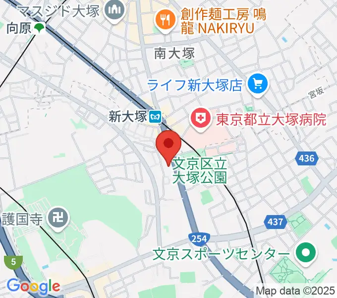ギター工房 弦の地図