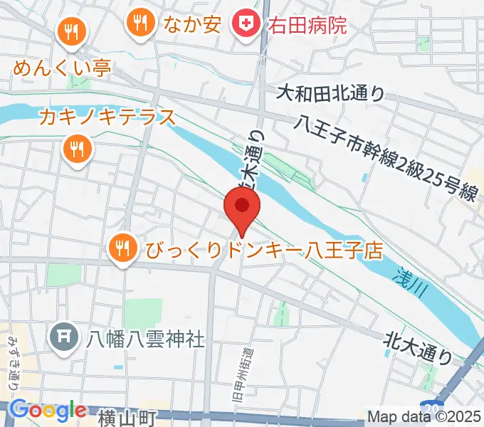 ベヒシュタイン・ジャパン八王子・技術営業センターの地図