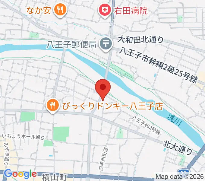 ベヒシュタイン・ジャパン本社ショールームの地図
