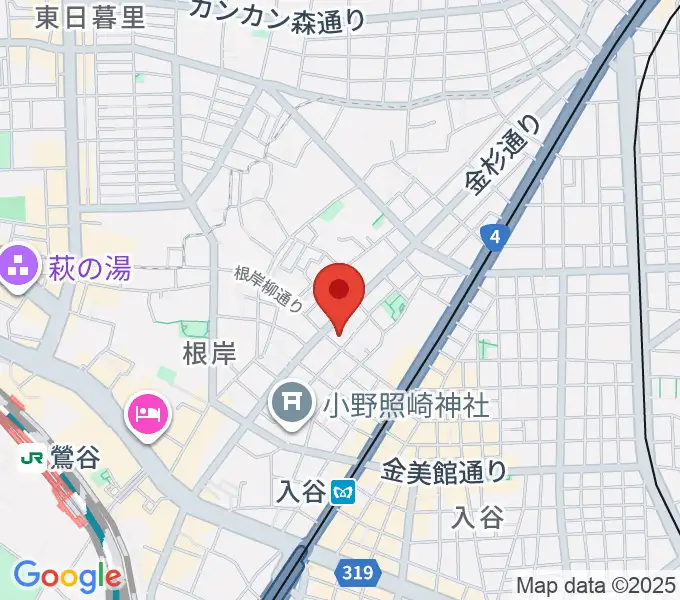 ギターショップ アウラの地図