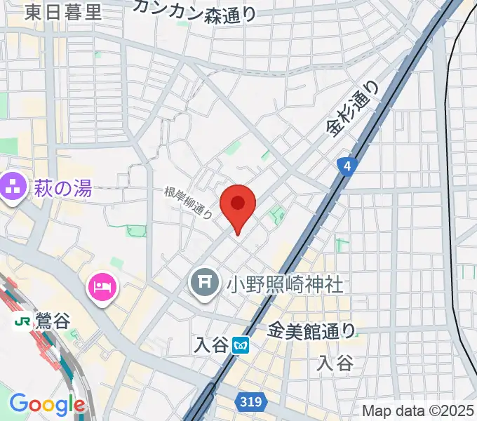ギターショップ アウラの地図