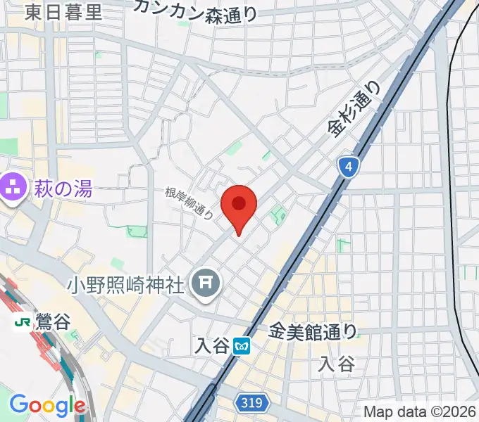 ギターショップ アウラの地図