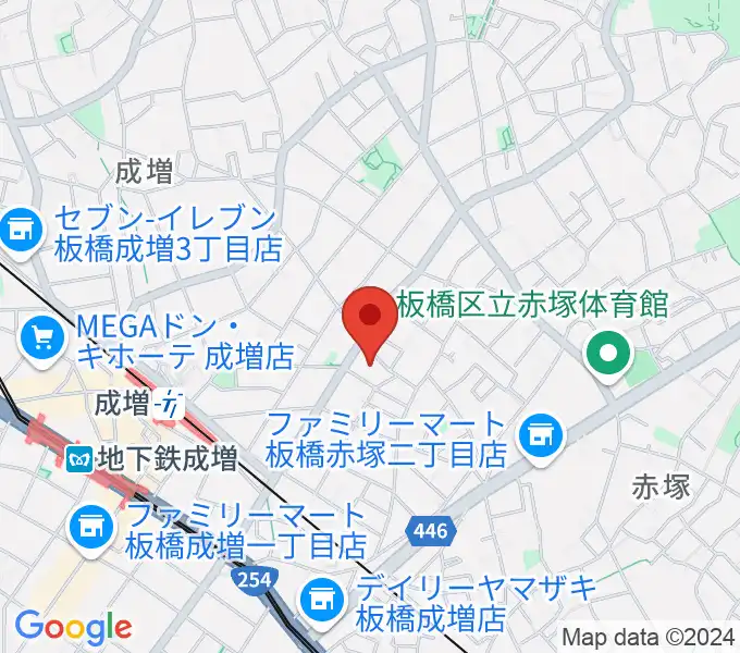 ギターライフ社の地図