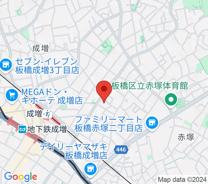 ギターライフ社の地図