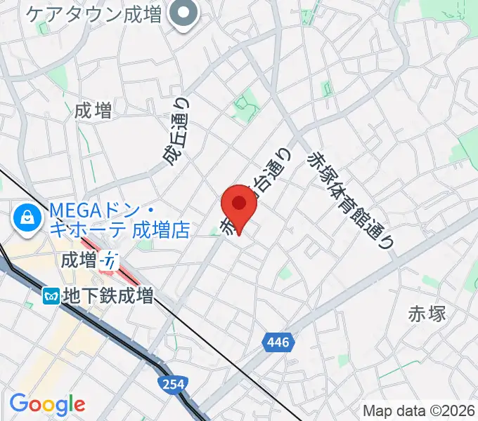 ギターライフ社の地図