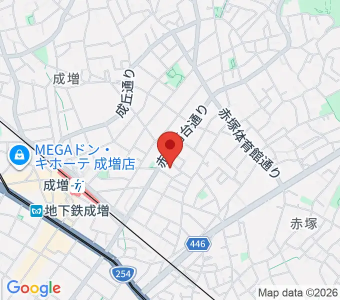 ギターライフ社の地図