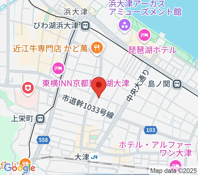 初音屋楽器の地図