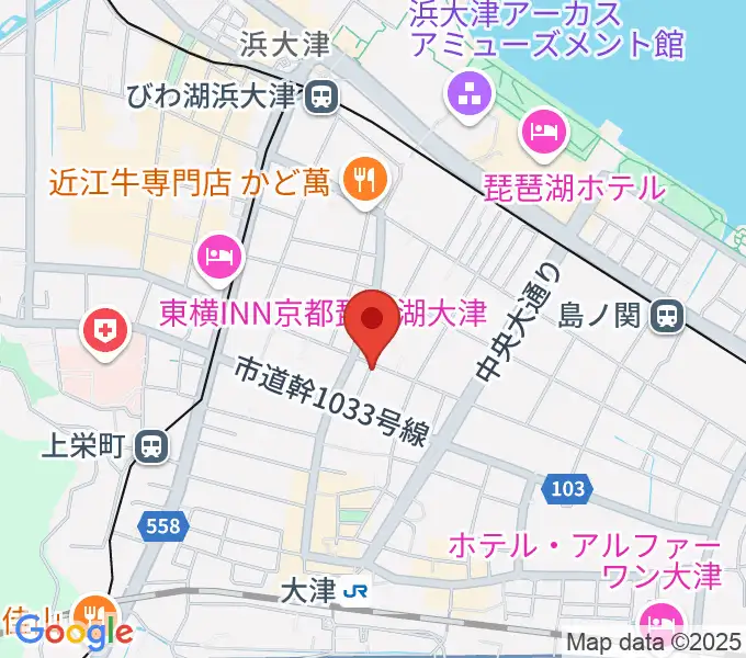 初音屋楽器の地図