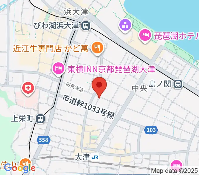 初音屋楽器の地図