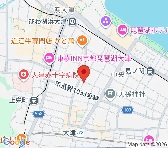 初音屋楽器の地図
