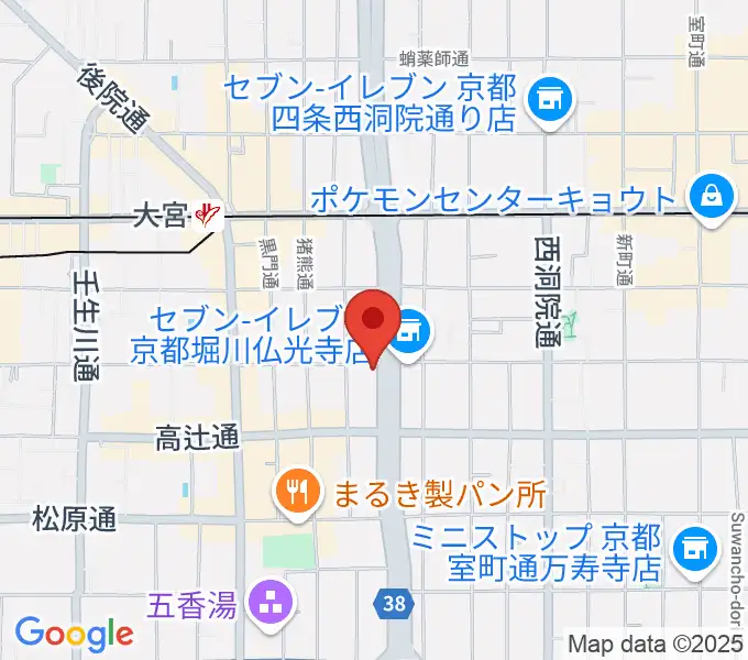 ドラムショップアポロの地図