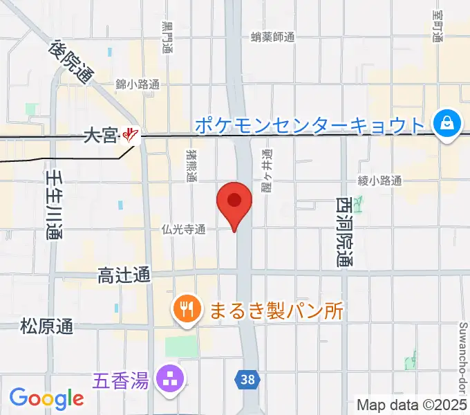 ドラムショップアポロの地図