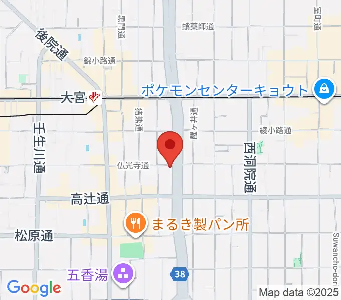 ドラムショップアポロの地図