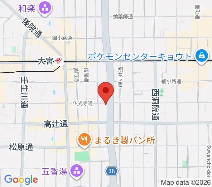 ドラムショップアポロの地図