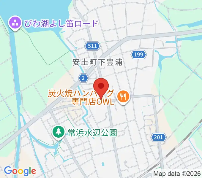 地球雑貨アース・ヴィレッジの地図