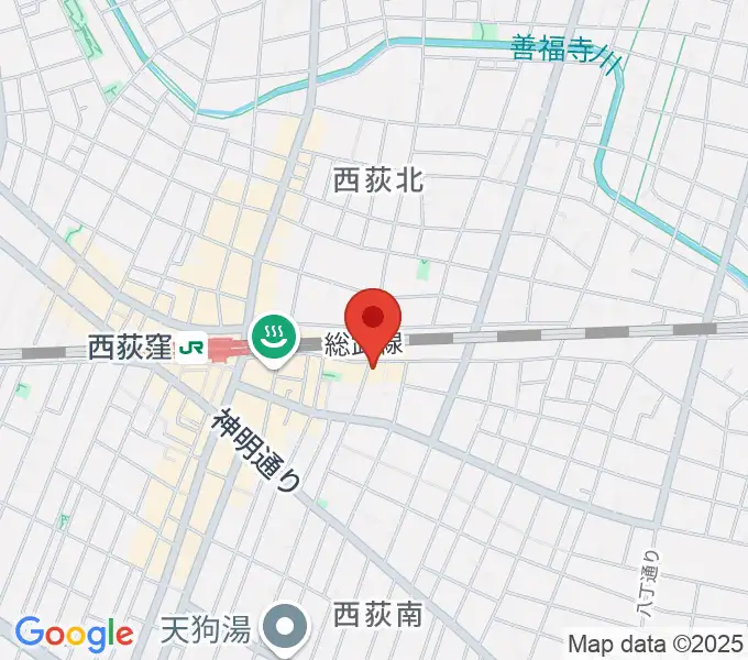 ギターショップG&Mの地図