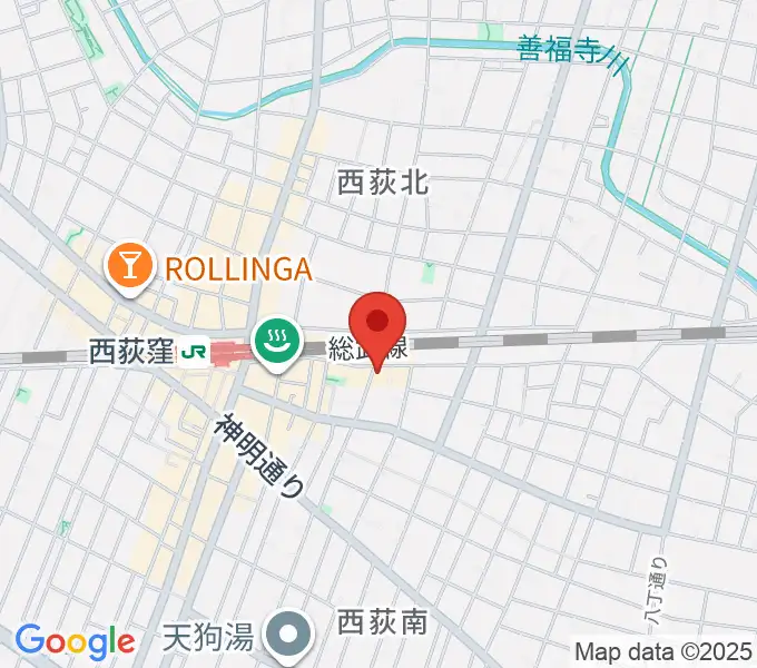 ギターショップG&Mの地図