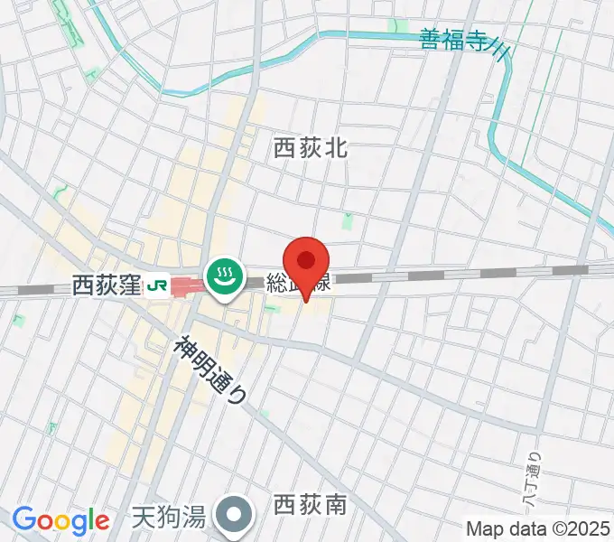 ギターショップG&Mの地図