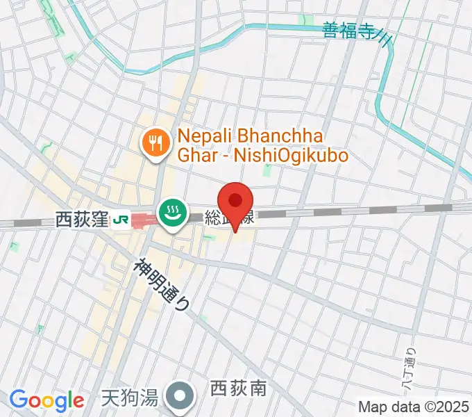 ギターショップG&Mの地図
