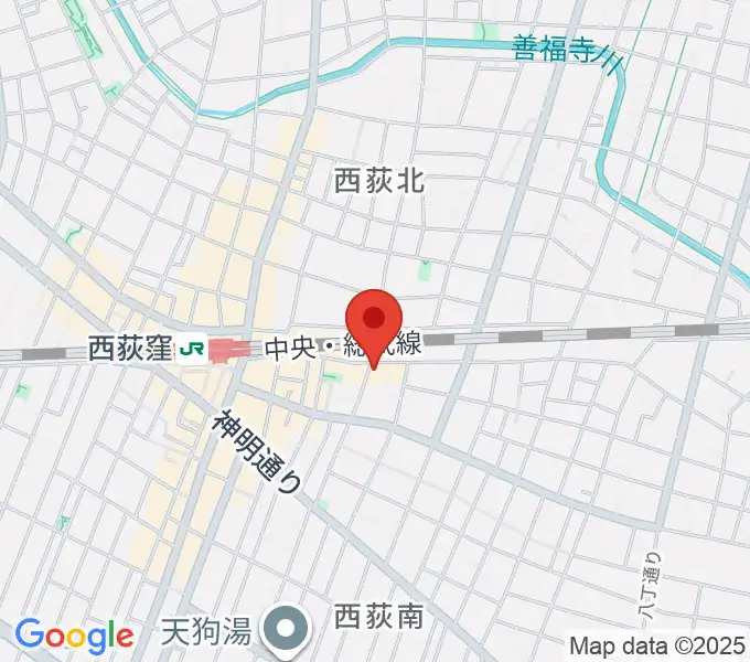 ギターショップG&Mの地図