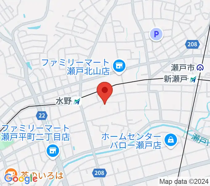 ギターショップ弦屋の地図