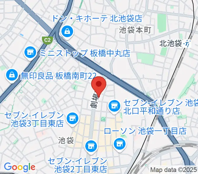 ジーテックオフィスの地図