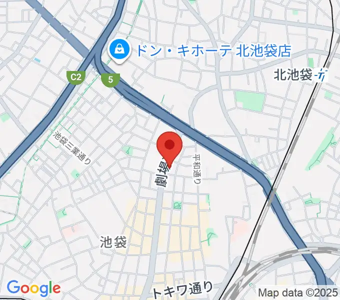 ジーテックオフィスの地図