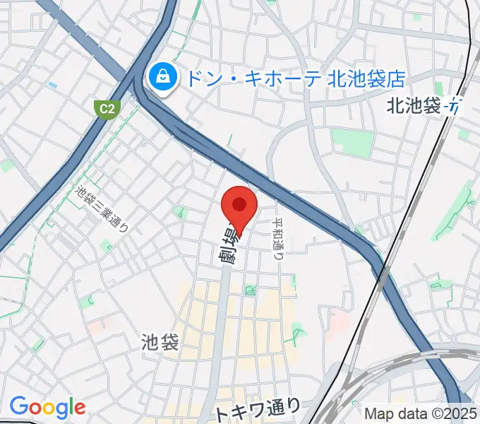 ジーテックオフィスの地図