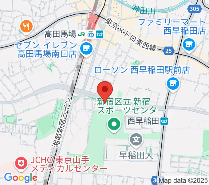 ハセカン ハセガワ管楽器工房の地図