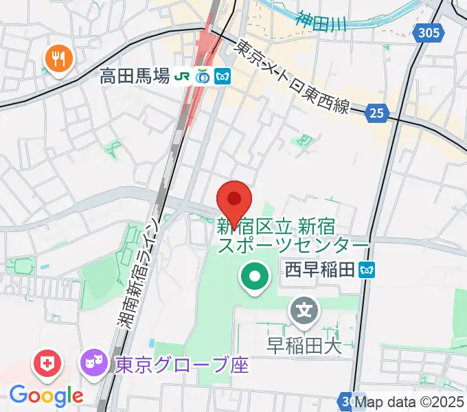 ハセカン ハセガワ管楽器工房の地図