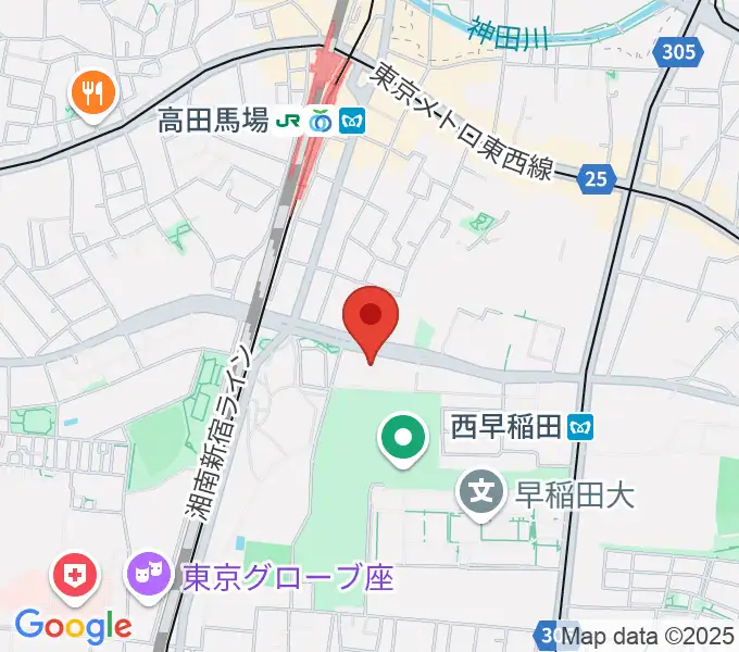 ハセカン ハセガワ管楽器工房の地図