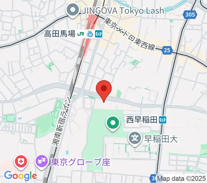 ハセカン ハセガワ管楽器工房の地図