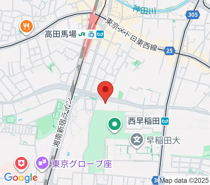 ハセカン ハセガワ管楽器工房の地図